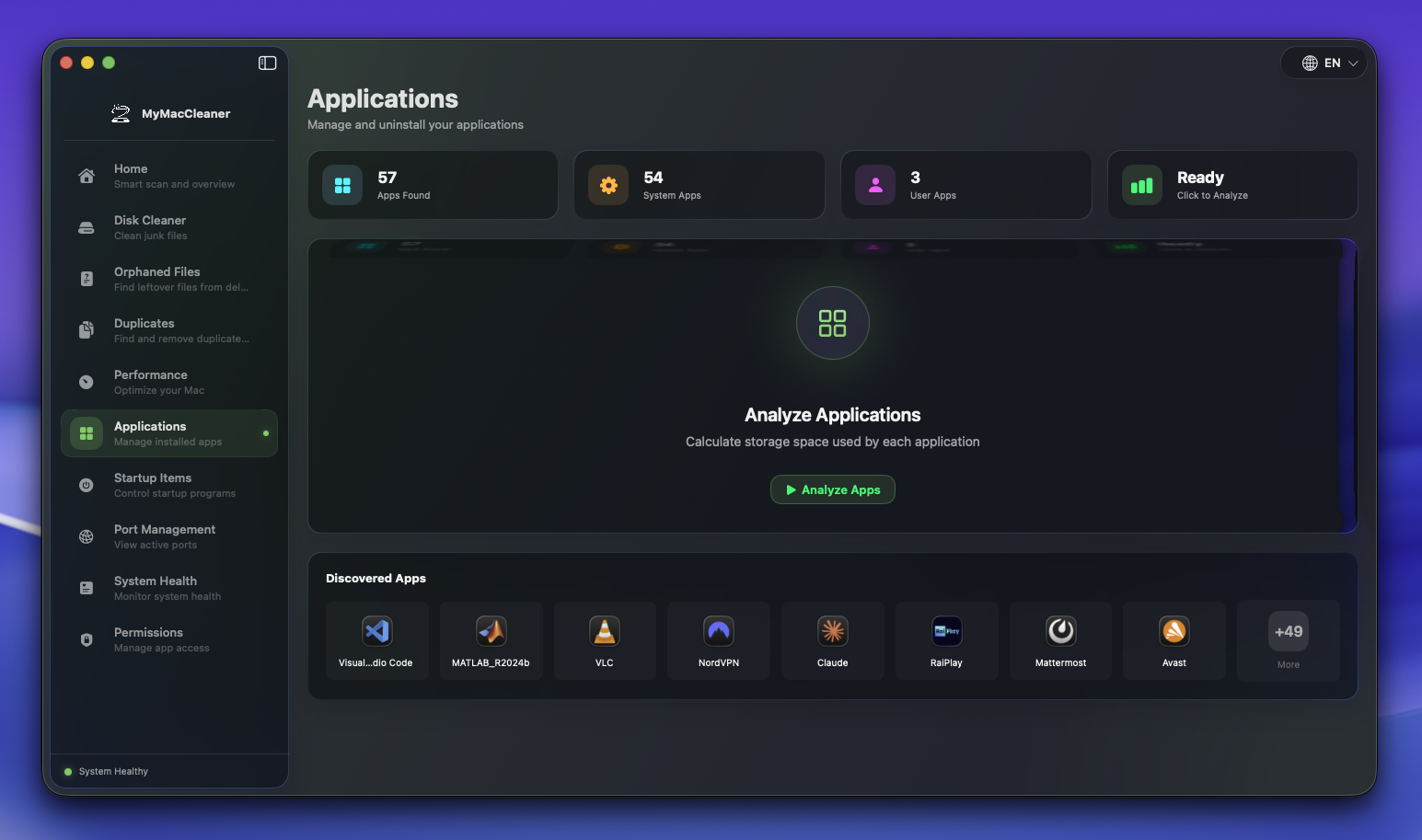 Applications - Before Analysis